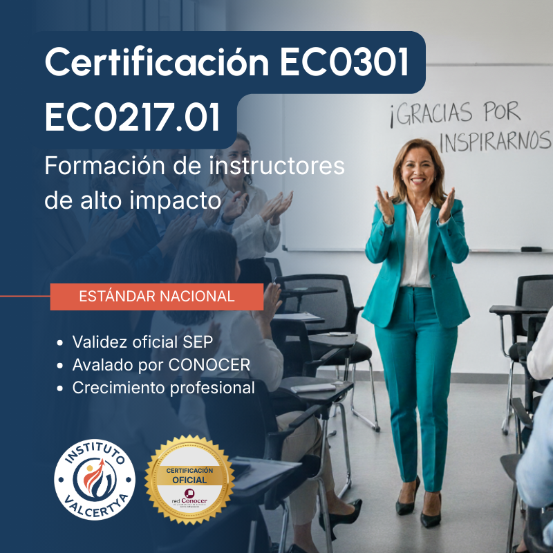 Formación de Instructores de Alto Impacto (alineación EC0301 y EC0217.01)